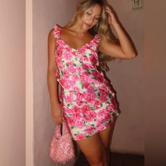 SHOW ME YOUR MUMU Rosa Ruffle Mini Dress - Picture 1 of 4
